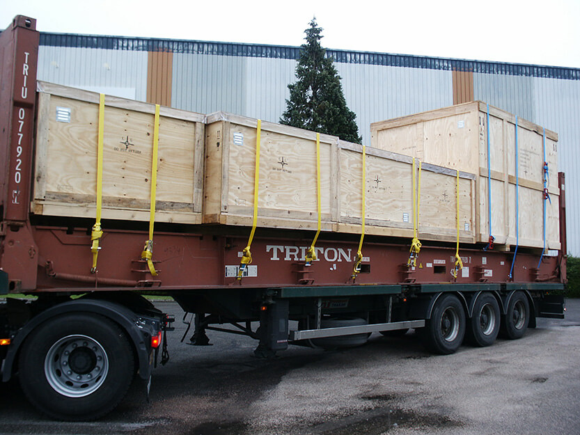 Caisses en bois pour transports