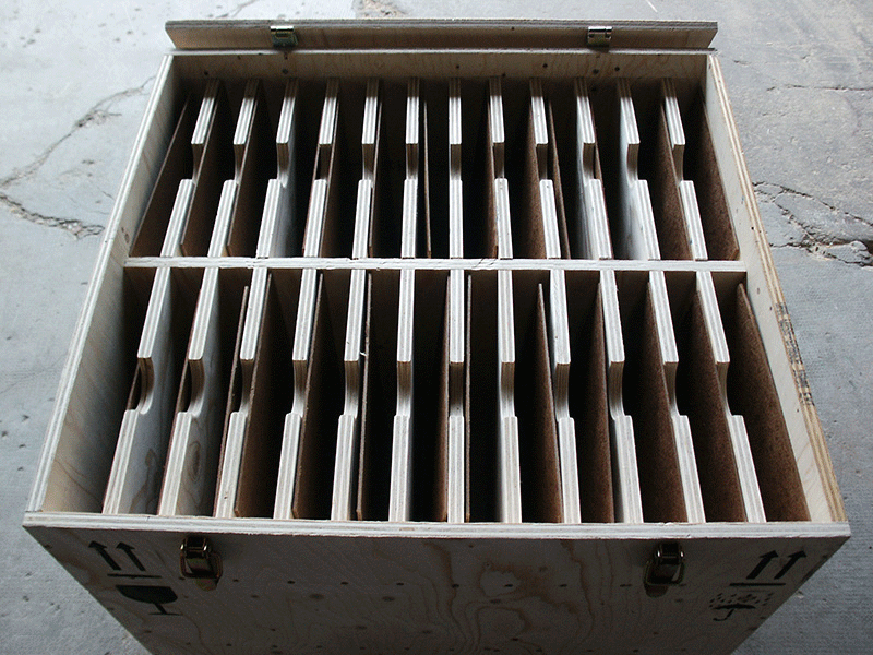 Caisse navette en bois